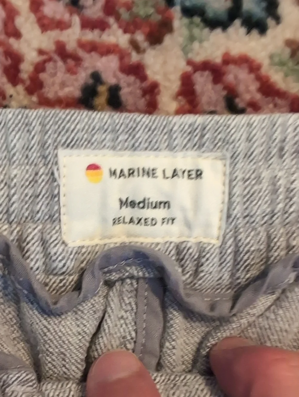 Marine Layer Light Gray Drawstring Joggers